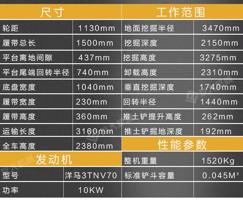 微型挖掘機